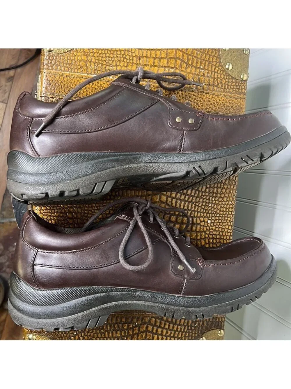 Dansko Wyatt Mens Mocha Brown Leather Oxford Size 10.5 or EU44